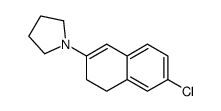 1-(6-chloro-3,4-dihydronaphthalen-2-yl)pyrrolidine Structure