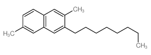 Naphthalene, 2,6-dimethyl-3-octyl-结构式