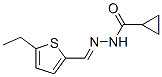 Cyclopropanecarboxylic acid, [(5-ethyl-2-thienyl)methylene]hydrazide (9CI)结构式