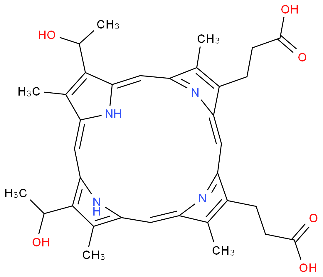 HEMATOPORPHYRIN结构式