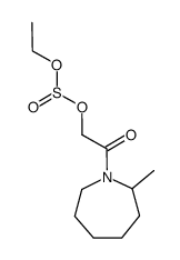 Sulfurous acid ethyl ester 2-(2-methyl-azepan-1-yl)-2-oxo-ethyl ester Structure