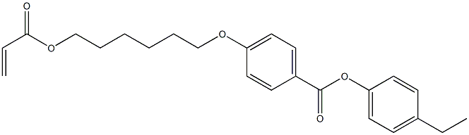 4-[[6-[(1-Oxo-2-propenyl)oxy]hexyl]oxy]benzoic acid 4-ethylphenyl ester Structure