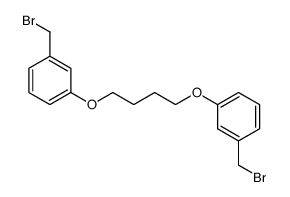 1-(bromomethyl)-3-[4-[3-(bromomethyl)phenoxy]butoxy]benzene Structure