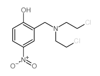 Bis(2-chloroethyl)aminomethyl-4-hydroxynitrobenzene structure