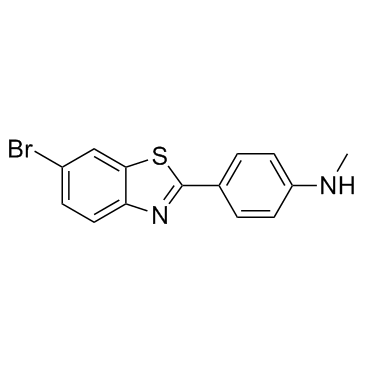 4-(6-Bromo-2-benzothiazolyl)-N-methylbenzenamine Structure