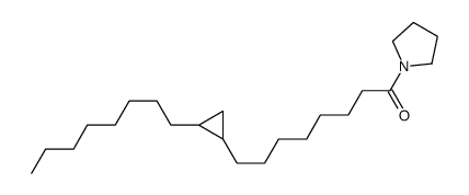 1-[8-(2-Octylcyclopropyl)octanoyl]pyrrolidine结构式