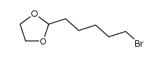 2-(5-bromopentyl)-1,3-dioxolane结构式