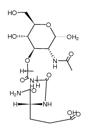 N-acetylmuramyl-L-alanyl-D-isoglutamine结构式