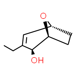 8-Oxabicyclo[3.2.1]oct-3-en-2-ol, 3-ethyl-, (1R,2R,5S)-rel- (9CI)结构式