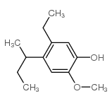 Phenol, 5-ethyl-2-methoxy-4-(1-methylpropyl)- (9CI) structure
