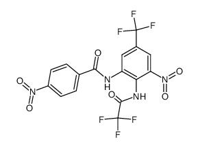 4-Nitro-N-[3-nitro-2-(2,2,2-trifluoro-acetylamino)-5-trifluoromethyl-phenyl]-benzamide Structure
