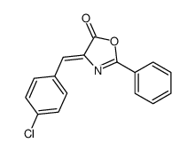 (Z)-4-(4-氯亚苄基)-2-苯基噁唑-5(4h)-酮结构式