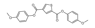 bis(4-methoxyphenyl) thiophene-2,4-dicarboxylate结构式