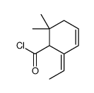 3-Cyclohexene-1-carbonyl chloride, 2-ethylidene-6,6-dimethyl- (9CI) Structure