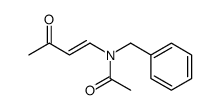 N-benzyl-N-(3-oxobut-1-enyl)acetamide Structure