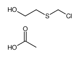 acetic acid,2-(chloromethylsulfanyl)ethanol结构式