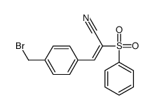 2-(benzenesulfonyl)-3-[4-(bromomethyl)phenyl]prop-2-enenitrile Structure