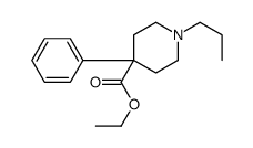 ethyl 4-phenyl-1-propylpiperidine-4-carboxylate结构式