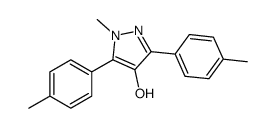 1-methyl-3,5-bis(4-methylphenyl)pyrazol-4-ol Structure