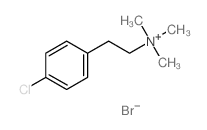 2-(4-chlorophenyl)ethyl-trimethyl-azanium结构式