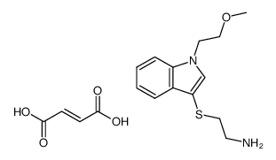 3-<(2-aminoethyl)thio>-1-(2-methoxyethyl)indole fumarate Structure