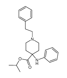 1-methylethyl 4-(phenylamino)-1-(2-phenylethyl)-4-piperidinecarboxylate Structure