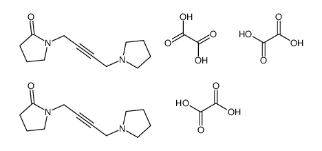 oxalic acid,1-(4-pyrrolidin-1-ylbut-2-ynyl)pyrrolidin-2-one结构式