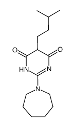 2-azepan-1-yl-5-(3-methyl-butyl)-1H-pyrimidine-4,6-dione结构式