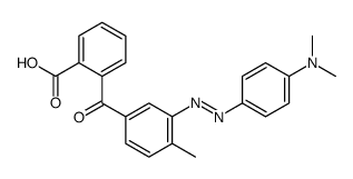 2-[3-[[4-(dimethylamino)phenyl]diazenyl]-4-methylbenzoyl]benzoic acid结构式