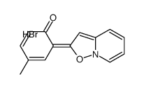 4-methyl-2-([1,2]oxazolo[2,3-a]pyridin-8-ium-2-yl)phenol,bromide Structure