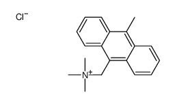 trimethyl-[(10-methylanthracen-9-yl)methyl]azanium,chloride Structure