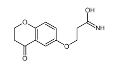 3-[(4-oxo-2,3-dihydrochromen-6-yl)oxy]propanamide Structure