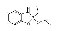 2-ethoxy-2-ethyl-2,3-dihydro-2λ5-benzo[1,3,2]oxazaphosphole结构式