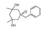 1-benzyl-3,5-dimethyl-1-oxidopiperidin-1-ium-3,5-diol Structure