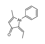 2-ethylidene-5-methyl-1-phenylarsol-3-one Structure