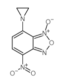 4-(1-Aziridinyl)-7-nitrobenzofurazan 3-oxide结构式
