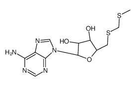 (2R,3R,4S,5S)-2-(6-aminopurin-9-yl)-5-(methylsulfanylmethylsulfanylmethyl)oxolane-3,4-diol结构式