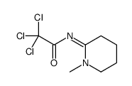 2,2,2-trichloro-N-(1-methylpiperidin-2-ylidene)acetamide结构式