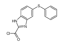 6-phenylsulfanyl-1H-benzimidazole-2-carbonyl chloride Structure