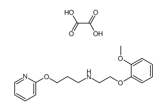 [2-(2-Methoxy-phenoxy)-ethyl]-[3-(pyridin-2-yloxy)-propyl]-amine; compound with oxalic acid Structure
