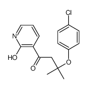 3-[3-(4-chlorophenoxy)-3-methylbutanoyl]-1H-pyridin-2-one结构式