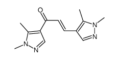 1,3-bis(1,5-dimethylpyrazol-4-yl)prop-2-en-1-one Structure