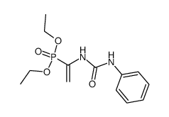 N-Phenyl-N'-<1-(diethoxyphosphinyl)vinyl>harnstoff结构式