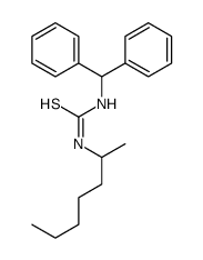 1-benzhydryl-3-heptan-2-ylthiourea结构式
