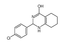 2-(4-chlorophenyl)-2,3,5,6,7,8-hexahydro-1H-quinazolin-4-one Structure