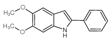 5,6-dimethoxy-2-phenylindole Structure
