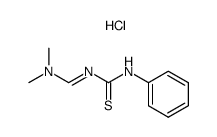 N,N-dimethyl-N'-phenylthiocarbamyl formamidine hydrochloride Structure