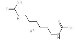 [6-(sulfanylcarbothioylamino)hexylamino]methanedithioic acid structure