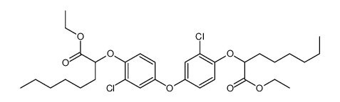 ethyl 2-[2-chloro-4-[3-chloro-4-(1-ethoxy-1-oxooctan-2-yl)oxyphenoxy]phenoxy]octanoate Structure