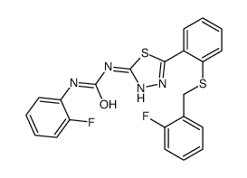 1-(2-fluorophenyl)-3-[5-[2-[(2-fluorophenyl)methylsulfanyl]phenyl]-1,3,4-thiadiazol-2-yl]urea picture